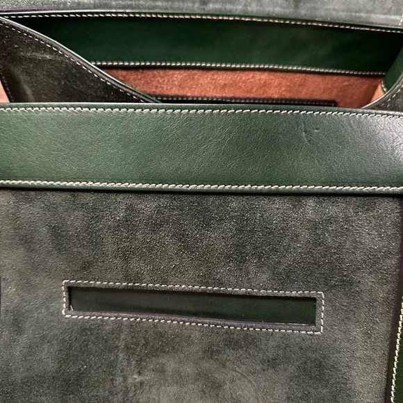 Valentino Dark Green Leather and suede Bag-brand new no tag - Picture 11 of 16